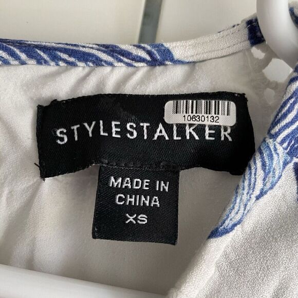 Stylestalker Womens Magnolia Floral Mini Dress Size XS Open Back Layered Flutter - Picture 4 of 9